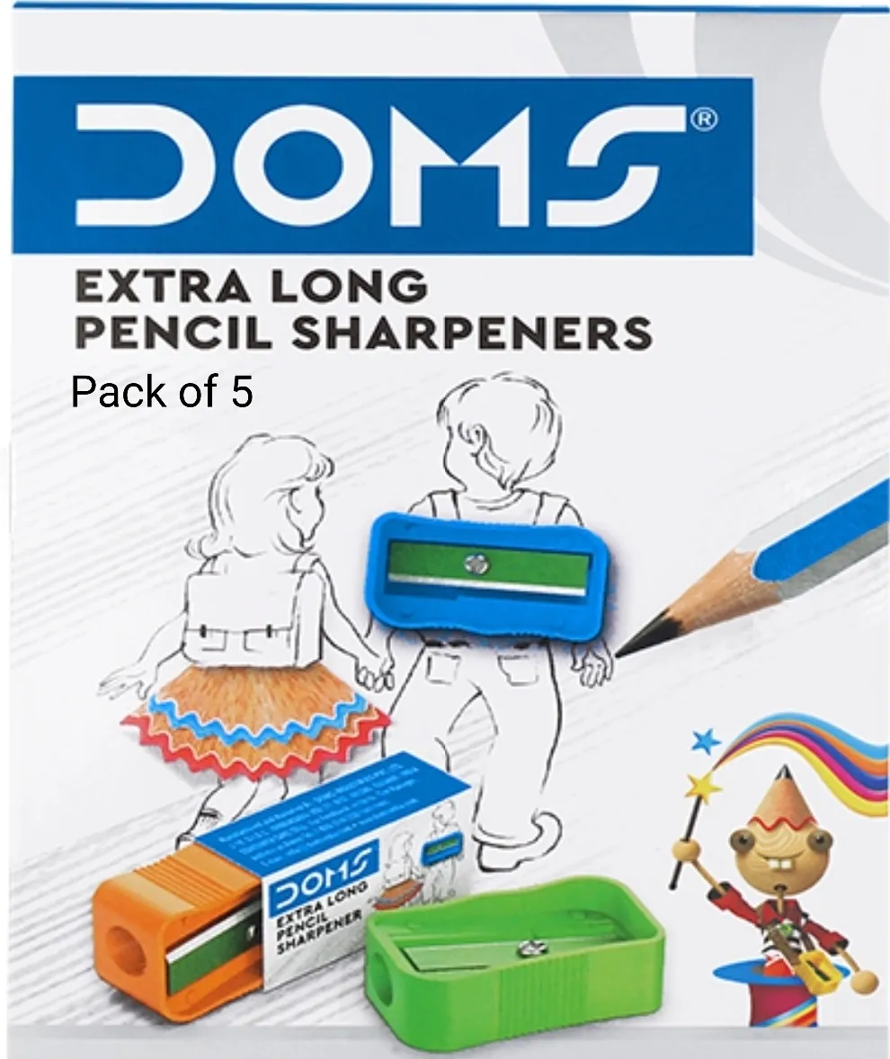 Doms Extra Long Pencil  Sharpener 1 Pack of 5 Sharpener